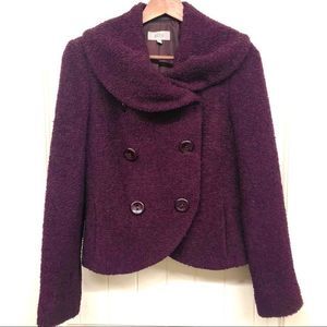 Marks and Spencer purple textured blazer jacket 12